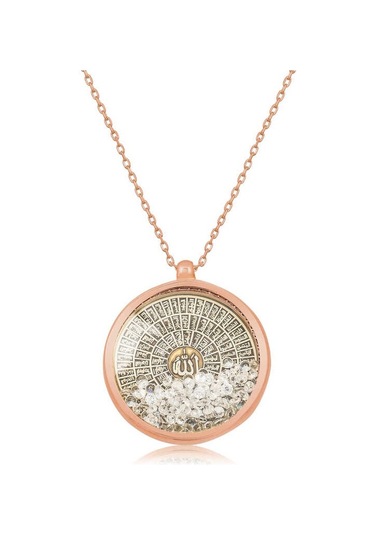 Gumush  Gümüş Rose Esmaül Hüsna Kadın Kolye