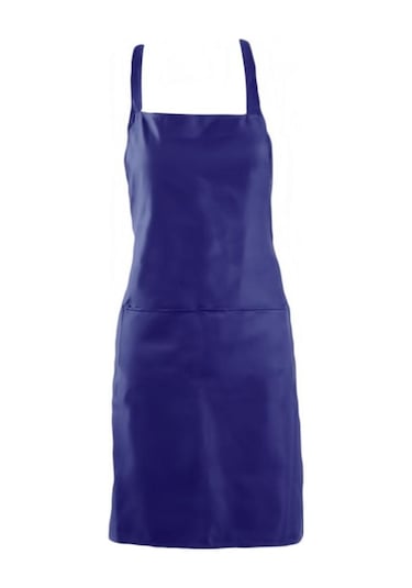 Mavi Aşınma Önleyici Cepli Önlük Mutfak Pişirme Önlüğü Kalınlaşmak Kolsuz Önlük