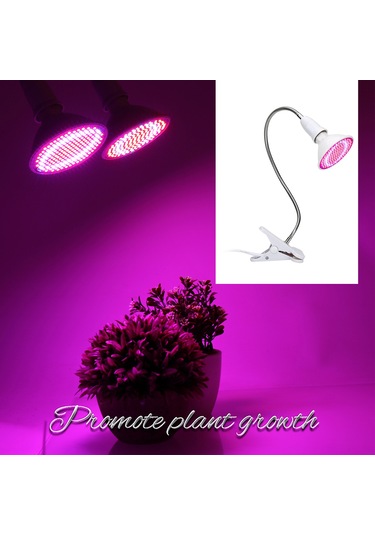 Ximistore9 Bitki Büyütme Led Lambası, Tam Spektrumlu İç Mekan Çok Yönlü Aydınlatma, 40cm Esnek Hortumlu