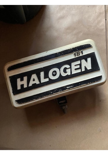 Halogen 181 Sis Lambası Dikdörtgen Kapaklı Eski Üretim Etiketçilere Özel