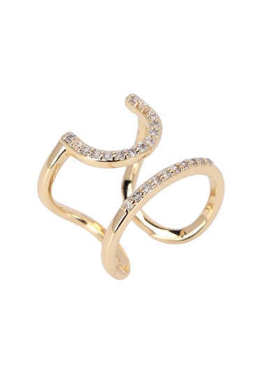 Lemestar Kadınlar İçin Ayarlanabilir Tırnak Yüzükü, Elektroplated Bakır Malzeme, Sağlıklı Ve Şık Manikür Aksesuarı, Günlük Ve Özel Etkinlikler İçin Gold