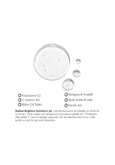 Organixlab Radiate Brightens Cleanser Aydınlatıcı ve Besleyici Yüz Temizleme Jeli 200 ML