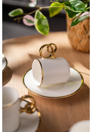 Emsan Wedding 90 Ml 6'lı Kahve Fincan Takımı Gold