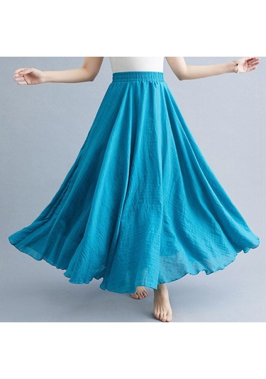 Yaz Sonbahar Kadın Etek Edebi Büyük Boy Pamuk Keten Yarım Etek Elastik Bel Keten A-line Etek Uzun Bölüm Saf Renk Rüzgar Salıncak Etek Tavuskuşu Mavisi Royal Mavi Yaz Sonbahar Kadın Etek Edebi Büyük Boy Pamuk Keten Yarım Etek Elastik Bel Keten A-line Etek Uzun Bölüm Saf Renk Rüzgar Salıncak Etek Tavuskuşu Mavisi Royal Mavi
