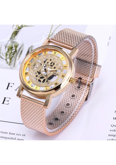 Saatler Bilezik Kuvars Saatler Manyetik Saat Bayan Spor Elbise Pembe Kadran Kol Saati Diğer