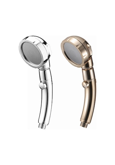 Gümüş Basınçlı 3 Modlu Yağmurlama Su Duşu El Güçlendirme Kafası Gümüş
