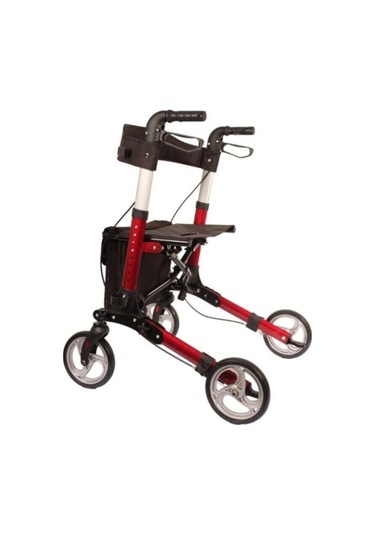 4 Tekerli Yürüteç Rollatör Lüx Oturaklı Katlanabilir Lüx Alüminyum