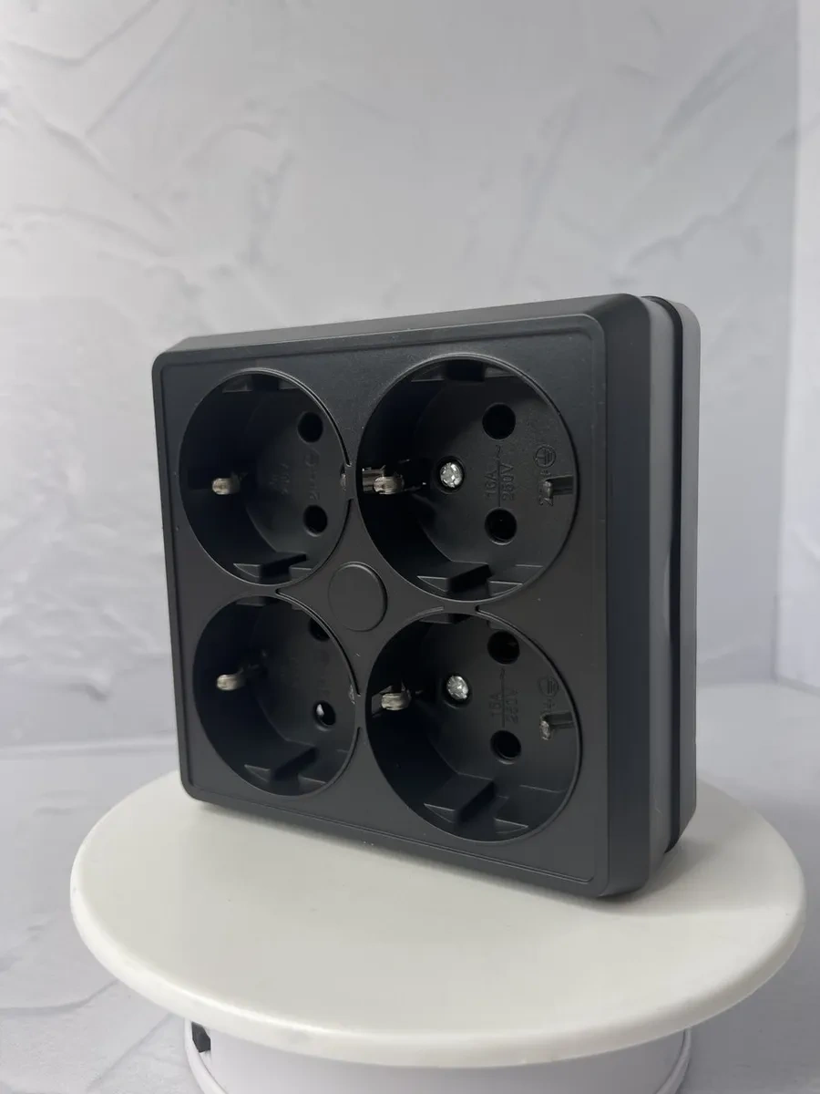 Unıversal Dörtlü Yer Yüzey Montajlı Topraklı Priz 321555734 Olimpiya