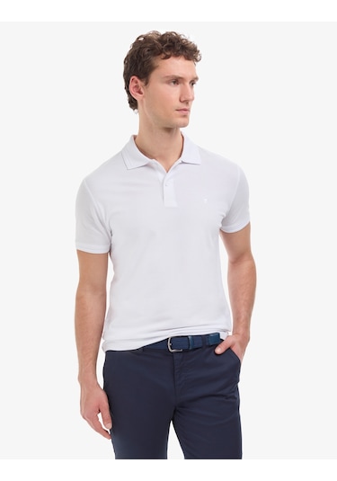 Pierre Cardin Erkek Beyaz Tişört Basic 50325323-vr013