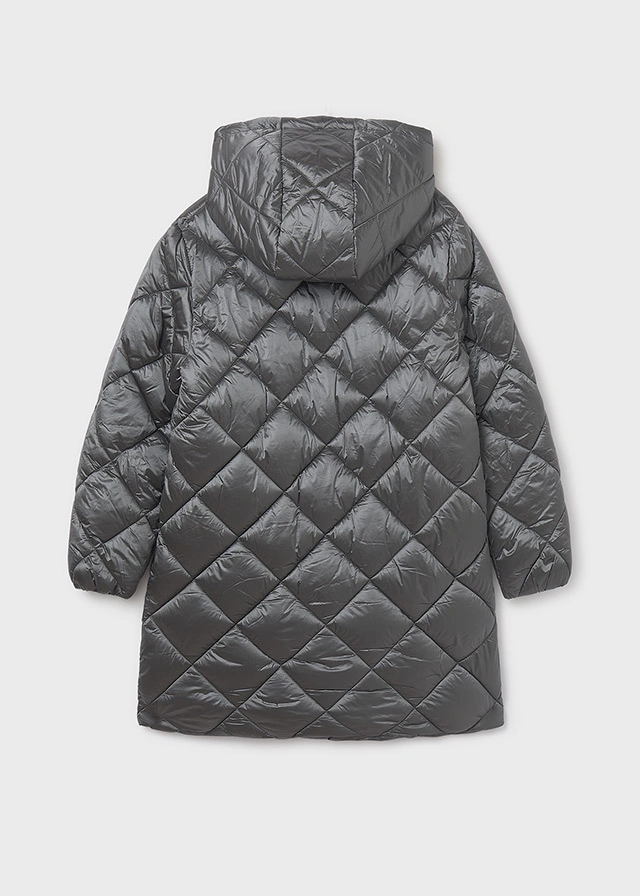 Mayoral 7432-50 Kız Çocuk Gri Mont Gri