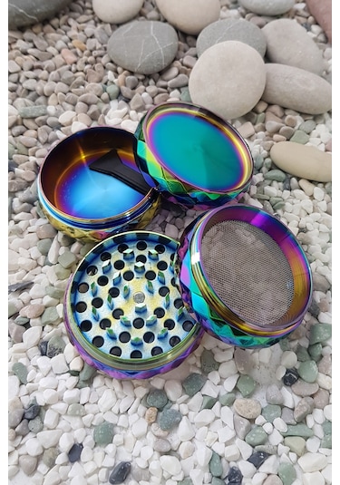 Multicolor 56 MM Grinder Herbal Öğütücüsü Parçalayıcı  Rb81ml