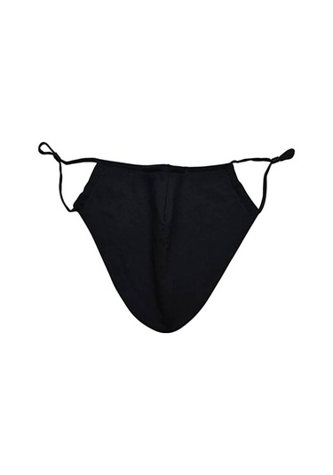 Yifomall Çift Katmanlı Sakal Koruyucu Maske, Ayarlanabilir Kulak Askılı, Burun Teli, Siyah Renk, Polyester Malzeme