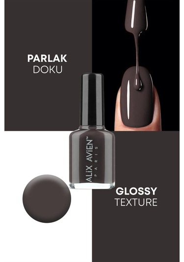 Alix Avien Kahverengi Oje 53 Yüksek Pigmentli Uzun Süreli Kalıcılık Hızlı Kuruma Nail Lacquer 53