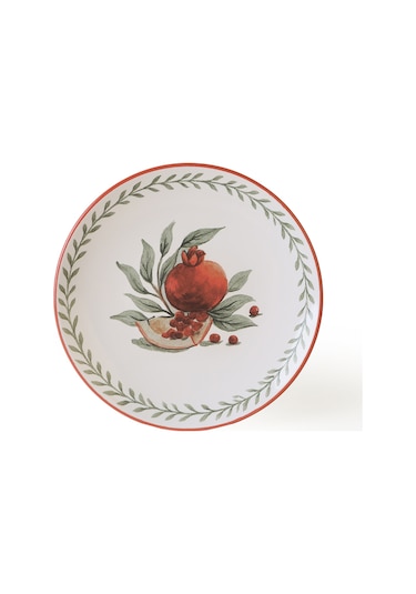 Kerramika Nar Ege Pasta Tabağı 20 Cm 4 Adet 23800-01 Çok Renkli