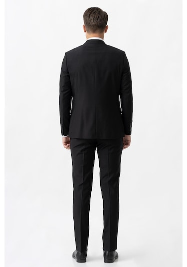 White Stone Terni Ty2001 Slim Fit Yelekli 6 Drop Düz Takım Elbise Siyah - 58 Siyah White Stone Terni Ty2001 Slim Fit Yelekli 6 Drop Düz Takım Elbise Siyah - 58 Siyah