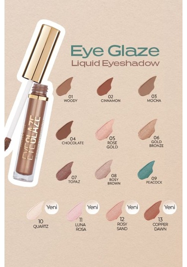 Eye Glaze Liquid Eyeshadow No: 03 Mocha - Likit Göz Farı