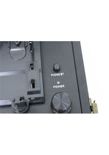 Crownwel 03 33-45-78 'Lik Plak Çantalı Bluetooth Pikap Siyah
