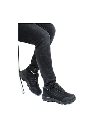 X-step X5 Kışlık Traking Erkek Outdoor Kısa Bot Ayakkabı Siyah