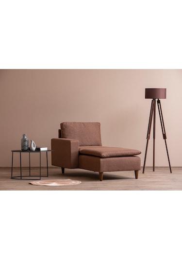 Lungo Modüler Daybed - Açık Kahve Keten Açık Kahverengi