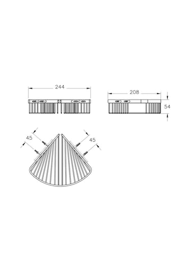 VitrA Base 200 A44159 Tekli Süngerlik Krom