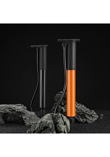 Ranyeek West Bıkıng Taşınabilir Bisiklet Pompası, 90psı Yüksek Basınç, Alüminyum Gövde, Bisiklet Ve Toplar İçin Siyah