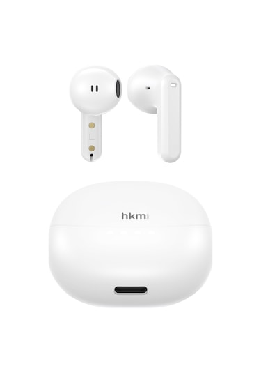 Opus Bluetooth V5.4 Kablosuz Kulak Içi Tws Kulaklık Enc Destekli 4 Mikrofon Sistemi Beyaz