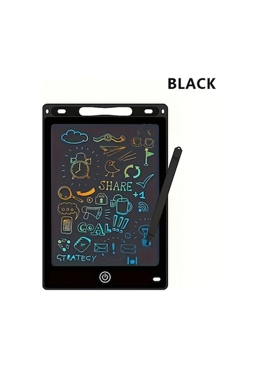 Trendooze 8.5 Inç Çocuk Yazı Tahtası Aheayuan Eğitici Çizim Defteri Işık Mavi Renkli Açık Mavi Çok Renkli