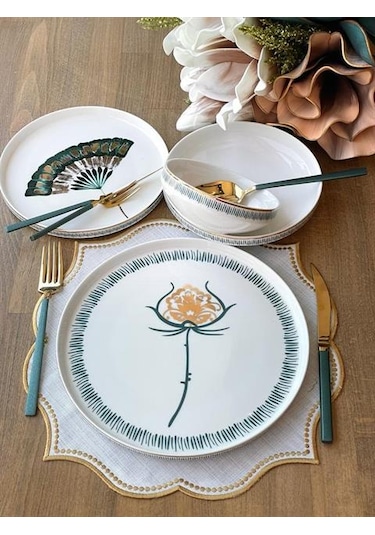 Pure Bone Modern Grace 24 Parça 6 Kişilik Renkli
