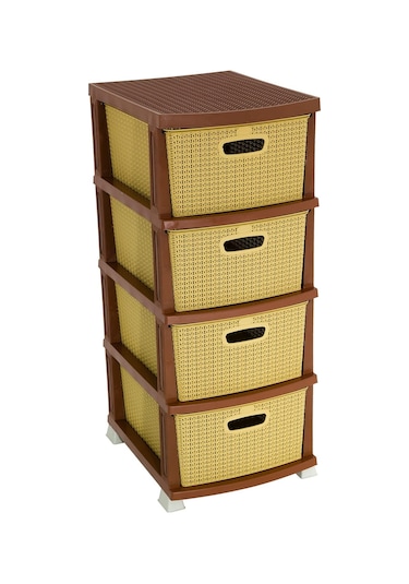 Galleon Design Örgü Komidin 4 Çekmeceli Sebzelik Çölbeji