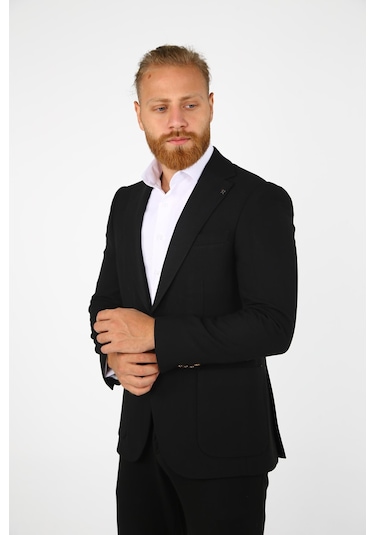 Brango 30148 Erkek Blazer Ceket Siyah