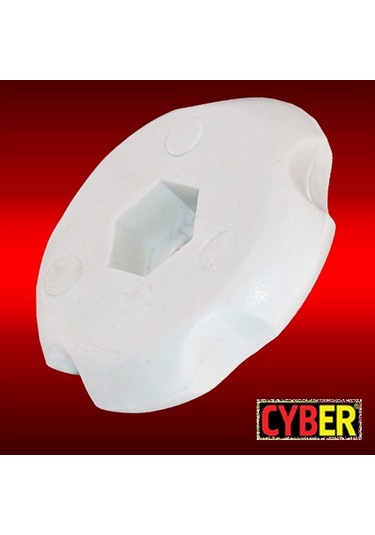 Plastik Somunsuz Çap 45 Kelebek Elcik (beyaz)