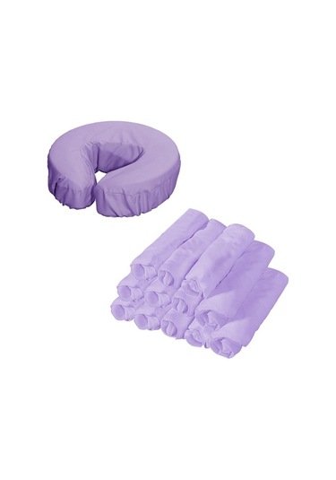 Ganzhoushop Yüz Suntek Mor Masaj Masası Kafalık Beşik Seti 12 Fw