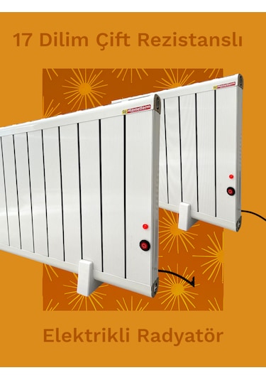 Elektrikli Radyatör Çift Rezistanslı Az Enerji Tüketimi