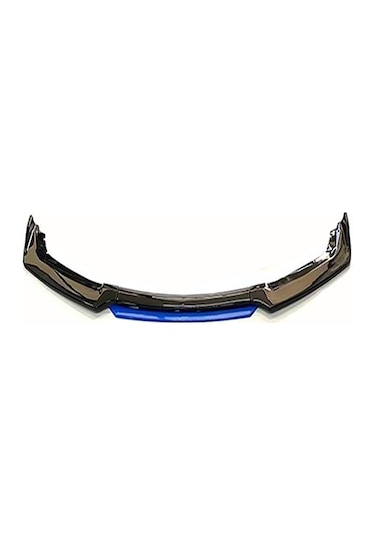 Volvo V70 2007-2013 Mavi Şeritli Renkli Ön Lip Ve Yan Marşpiyel Seti
