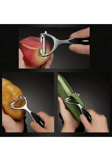 Mybru Pratik Paslanmaz Çelik Jülyen Soyacak Patates Meyve Ve Sebze Soyucu Çok Renkli