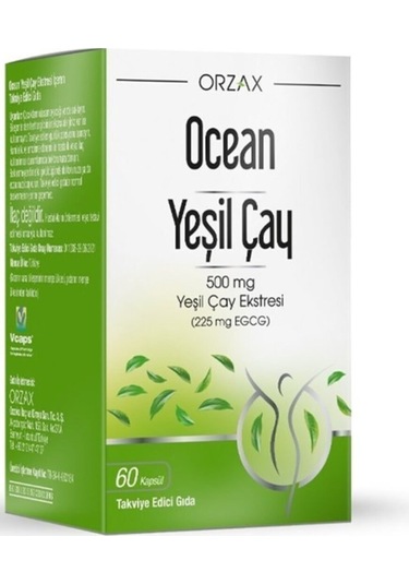 Ocean Yeşil Çay 500mg 60 Kapsül
