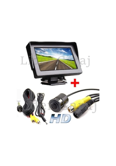 Kameralı Park Sensörü 4.3" Monitör Micro Hd Kamera