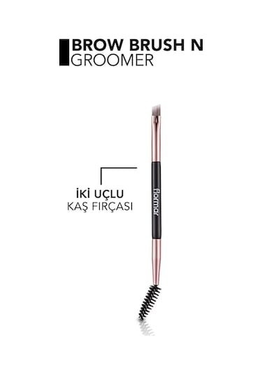 Flormar Ergonomik Uçlu 2'si 1 Arada Kaş Fırçası 015 Brow Brush & Groomer
