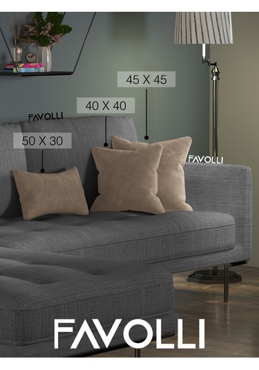 Br Favolli Kadife Dokulu Haki Renk Kırlent Kılıfı Dream Serisi Punch Için Uygun Gizli Fermuar Haki