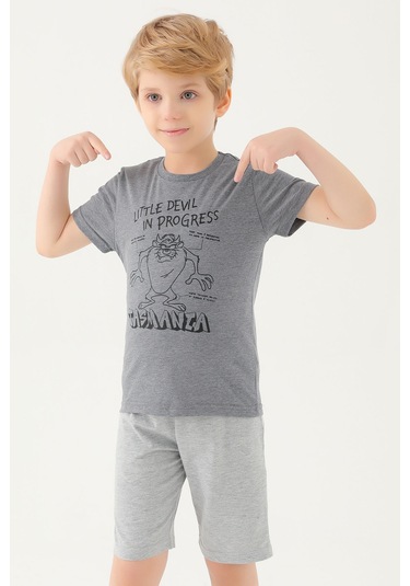 Looney Tunes L1587-2 Çocuk  Antrasit Tişört