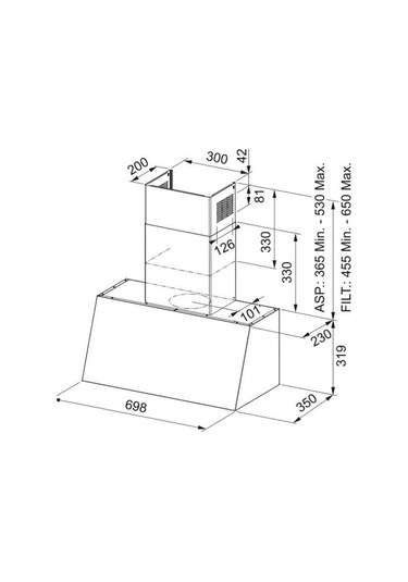 Franke FCO 70 ON/G Classicline Davlumbaz
