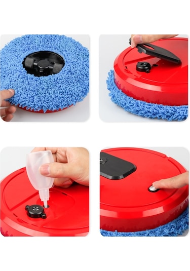 Keledi Ev Çok Fonksiyonlu Paspas Robotu Akıllı Nemlendirici Otomatik Atomizasyon Aroma Difüzör Beyaz