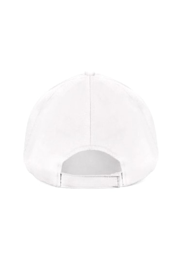 Eke Tekstil Unisex Beyaz Renk Beyzbol Şapka - Unisex Beyaz