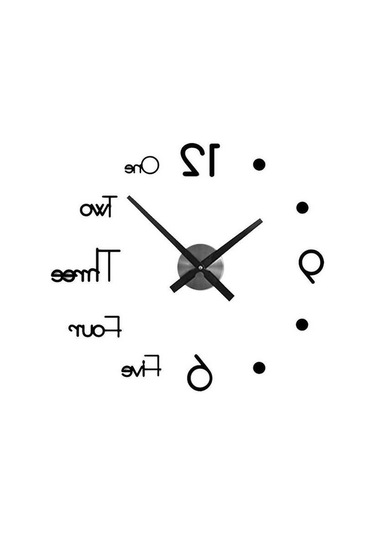 Pazly Suntek Siyah Siyah Sessiz Saati Mute L L Europe Duvar Dijital Akrilik Hl Çok Renkli