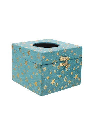 Vintage Mendil Kutusu Kapağı Dekoratif Mendil Kutusu Tutucu Araba Kullanımı Kadife Malzeme 1 Adet