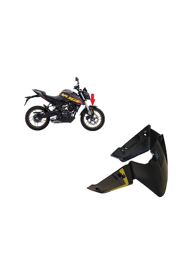 Voge R125 Ön Çamurluk Ön Kısım Siyah Sarı Grenaj