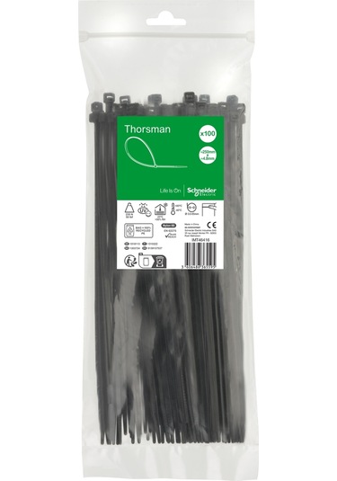 Schneider Electric Imt46416 250x4,8 Siyah Kablo Bağı Klips 100'lü Paket
