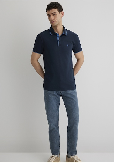 Mavi - Lacivert Polo Tişört 062373-28417 Lacivert