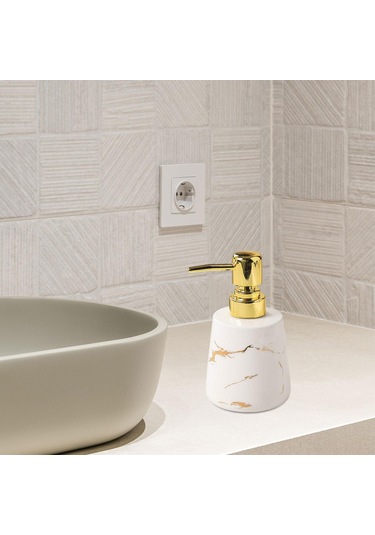 Suntek Banyo Otel Tezgahı Beyaz Için Sabunluk Boş Banyo Sıvı Kabı Beyaz