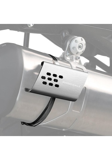 Rhinowalk Mtr004 Motosiklet Egzoz Borusu Haşlanma Önleyici Koruma Gri